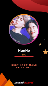 HunHo Best Kpop Male Ships 2022 Shining Awards