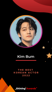 Kim Bum The Best Korean Actor 2022 Shining Awards