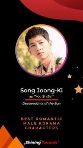 Song Joong Ki Best Romantic Male KDrama Characters 2022 Shining Awards