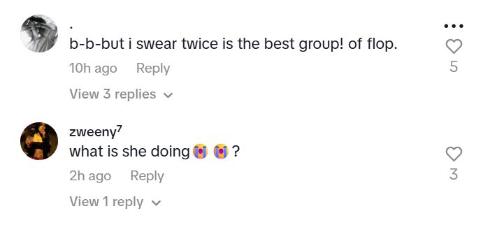 Third-Generation Main Dancer Faces Harsh Backlash Over "Lazy" Performance 3 Mina dance comparison