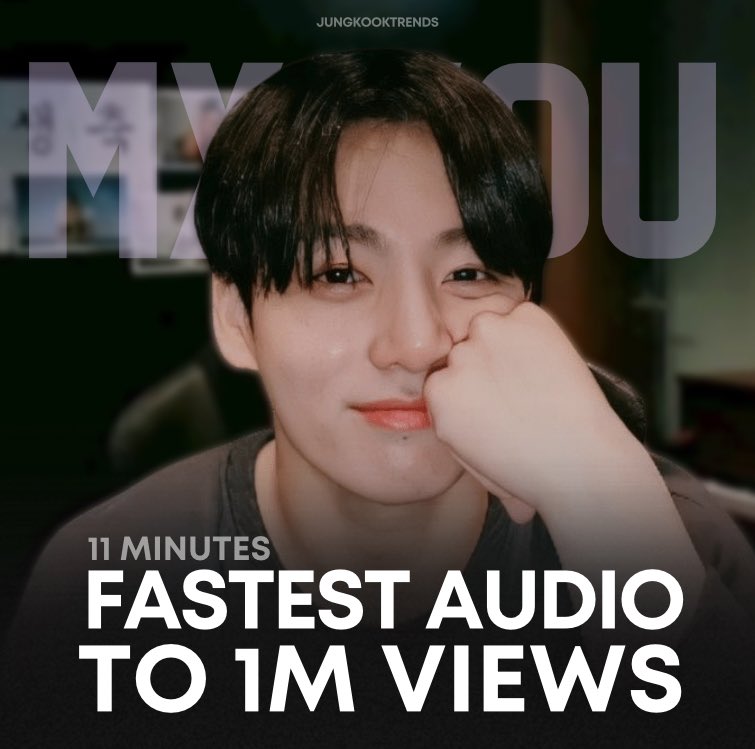 My You by Jungkook Be The Fastest Audio By Korean Soloist to Surpass 1M Views on YouTube 3 FVD91mAaIAEXnHe