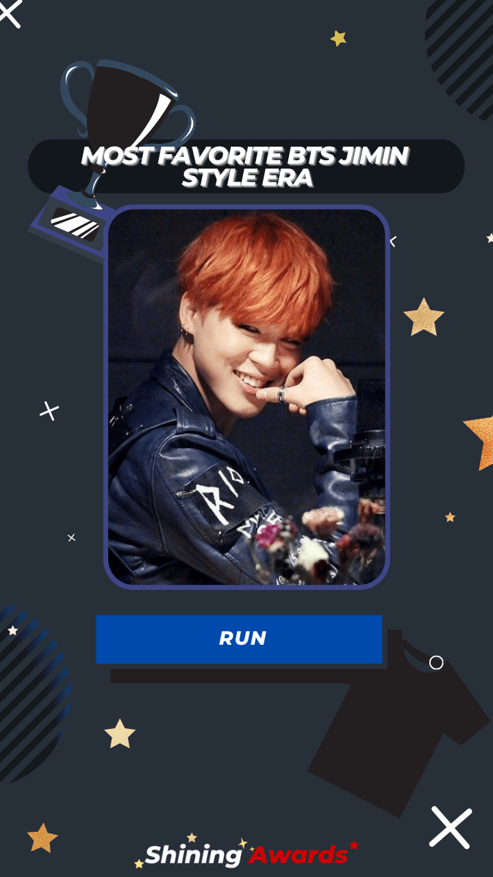 RUN Most Favorite BTS Jimin Style Era