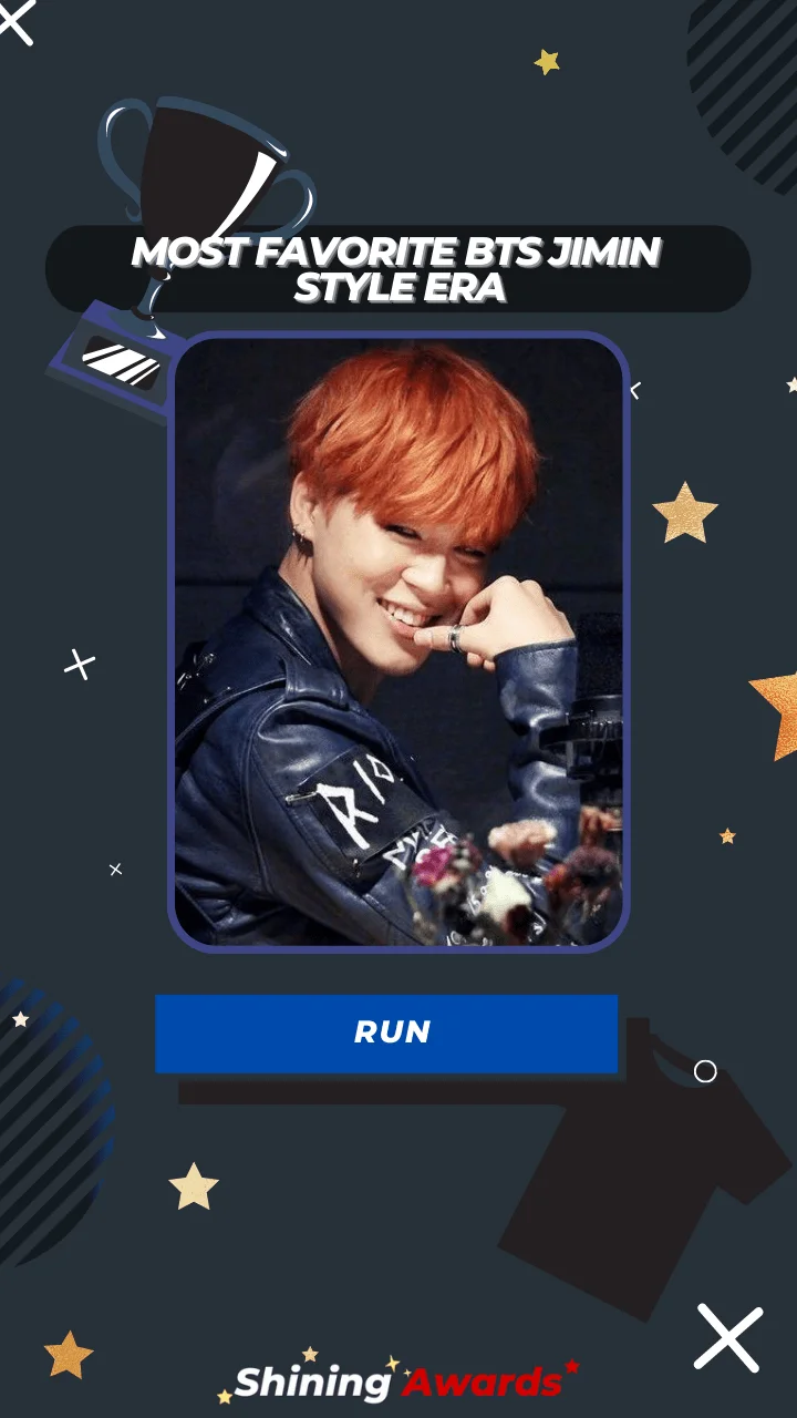 RUN Most Favorite BTS Jimin Style Era