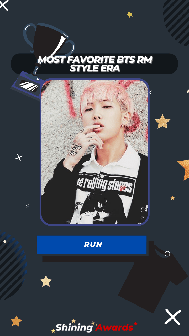 RUN Most Favorite BTS RM Style Era