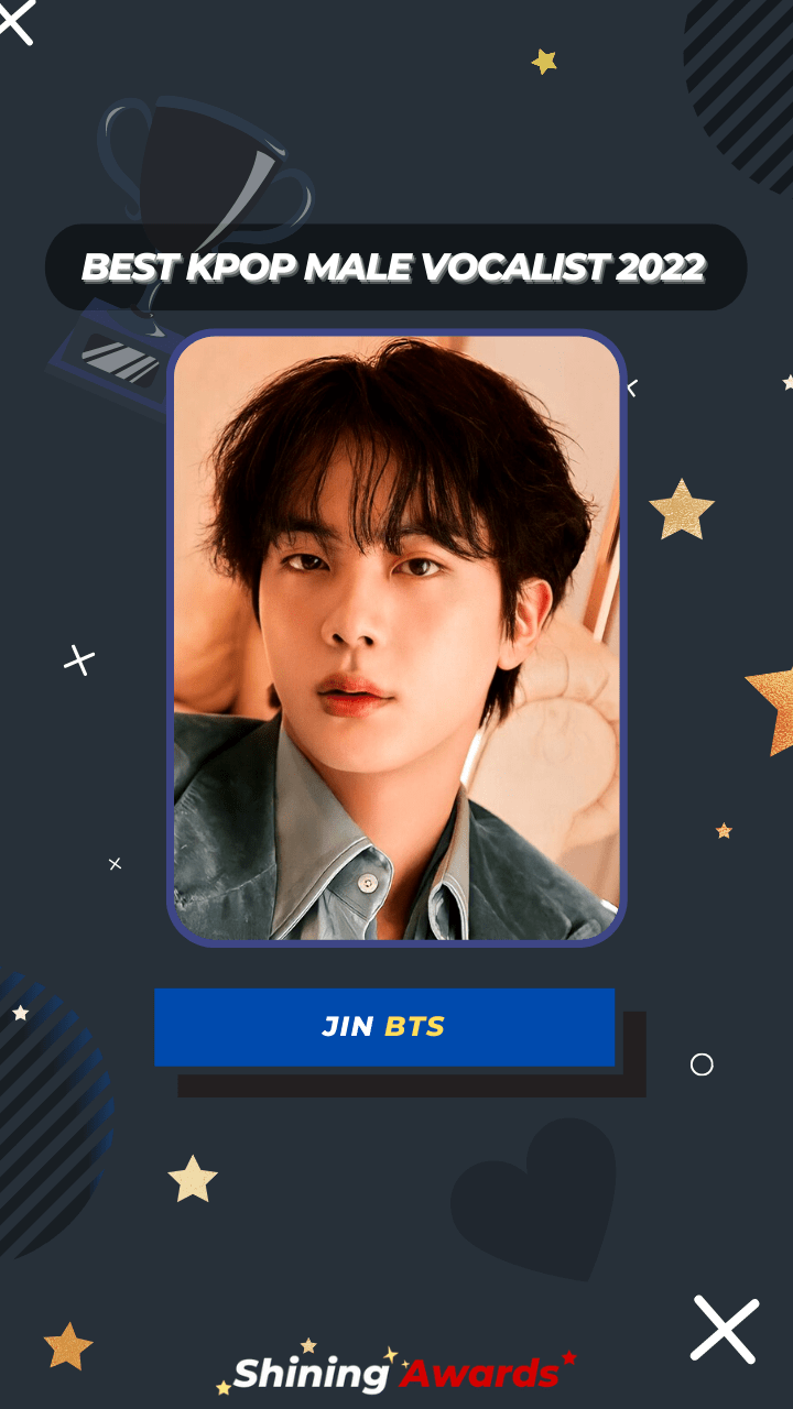 Jin BTS Best Kpop Male Vocalist 2022