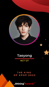 Taeyong The King of Kpop 2022 Shining Awards