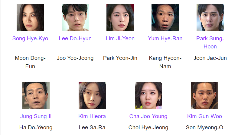 The Glory Kdrama Ending 3 The Glory Cast