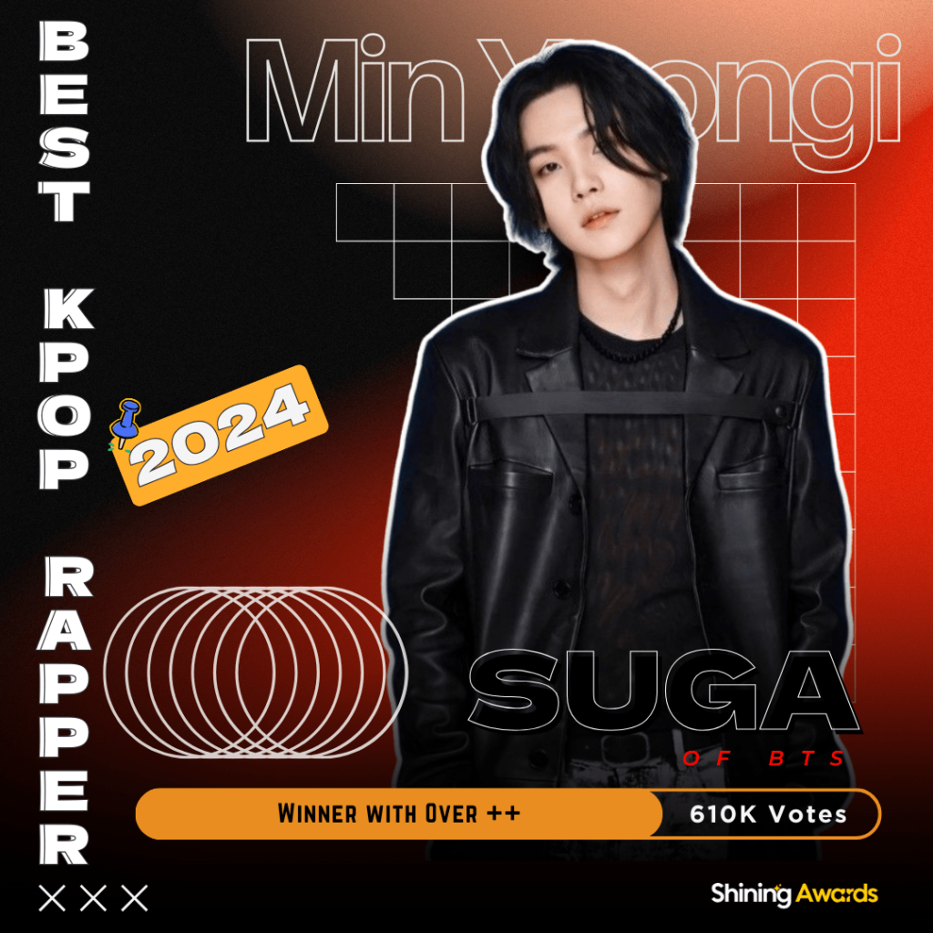 Best Kpop Rapper 2024 27 Suga Best Kpop Rapper 2024
