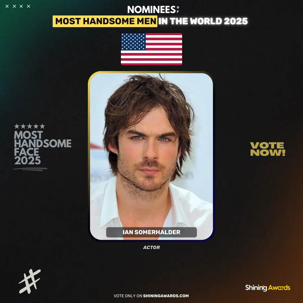 Ian Somerhalder Most Handsome Men In The World 2025