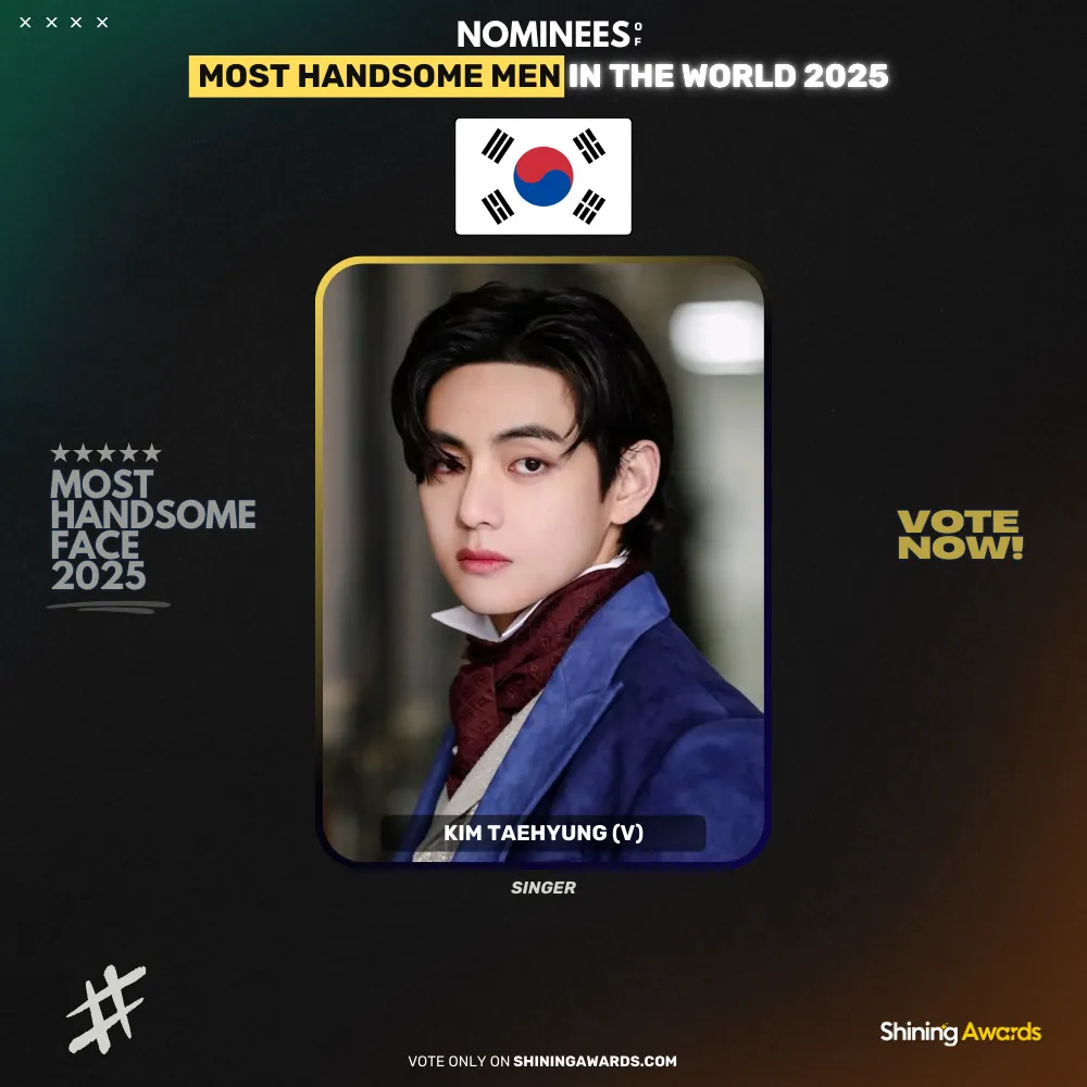 Kim Taehyung Most Handsome Men In The World 2025