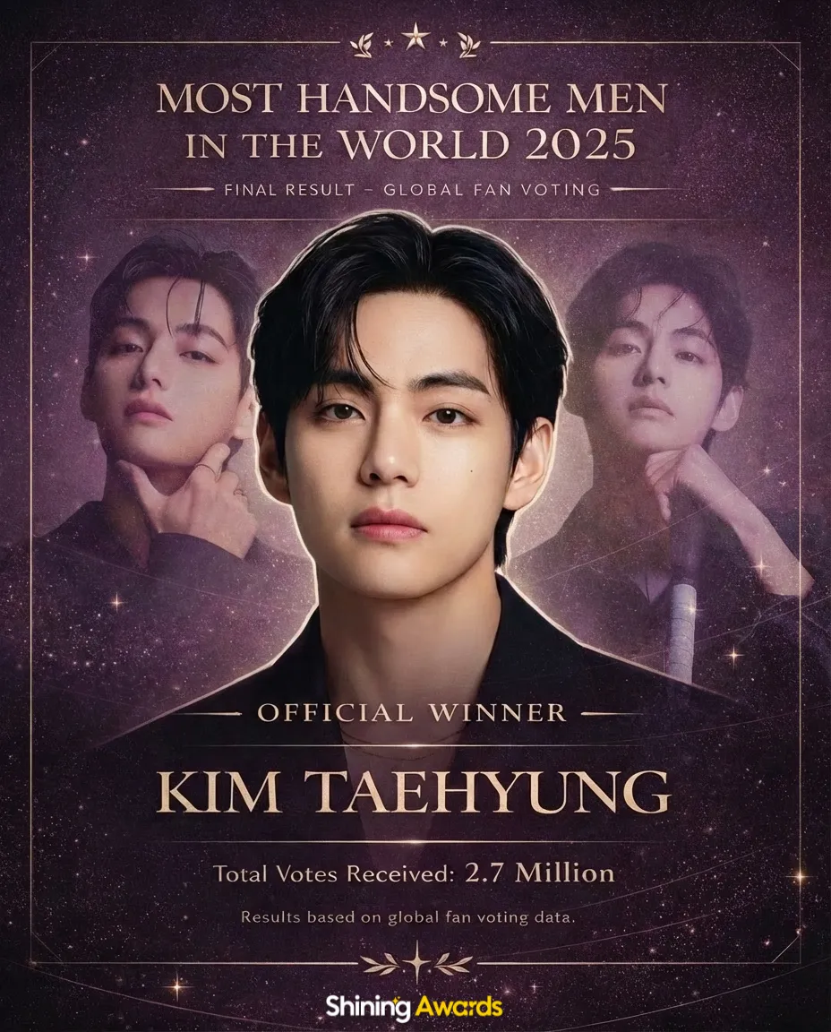 Kim Taehyung - Most Handsome Men In The World 2025