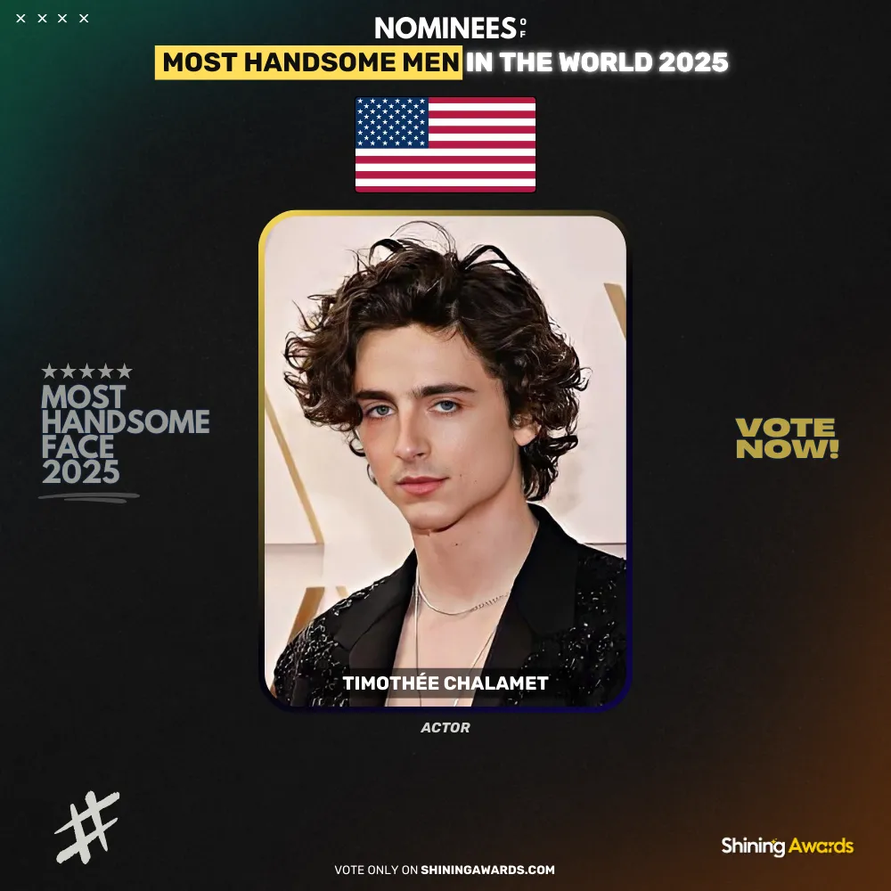 Timothée Chalamet Most Handsome Men In The World 2025