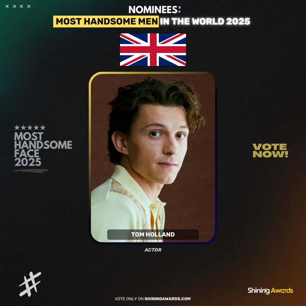 Tom Holland Most Handsome Men In The World 2025