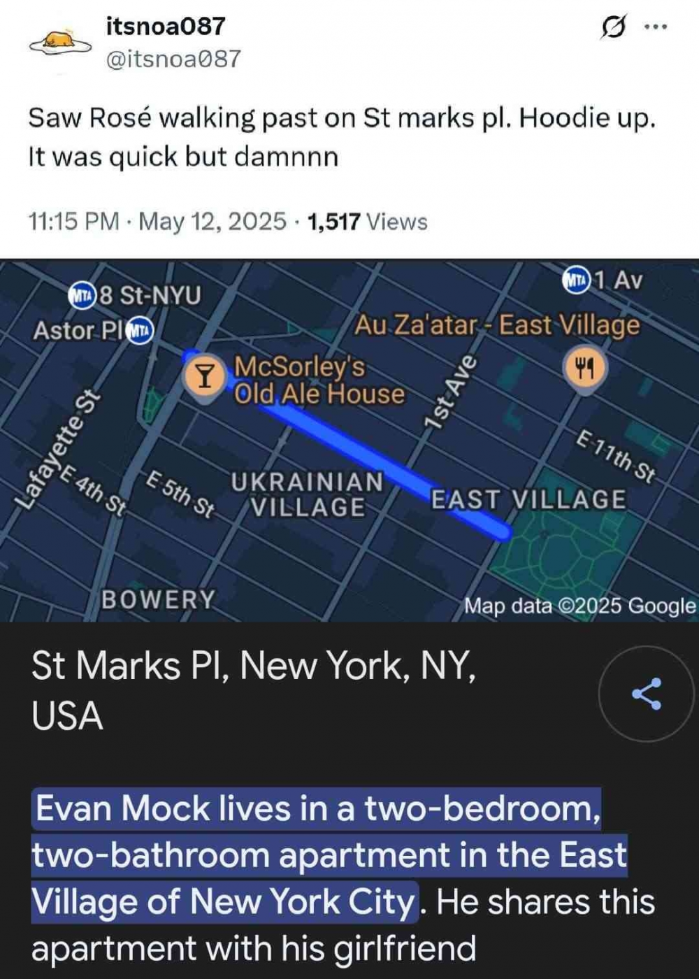 1747940332 881 Rose from BLACKPINK Fuels Dating Rumors with Evan Mock During