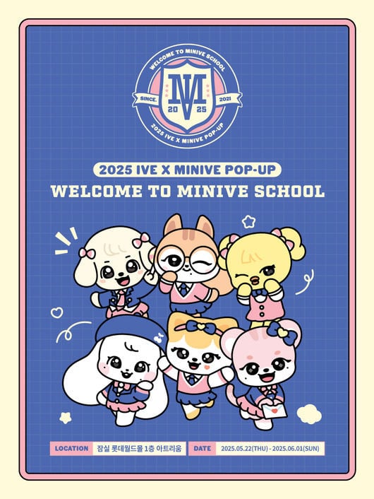 IVE Launches MINIVE SCHOOL Pop Up in Seoul