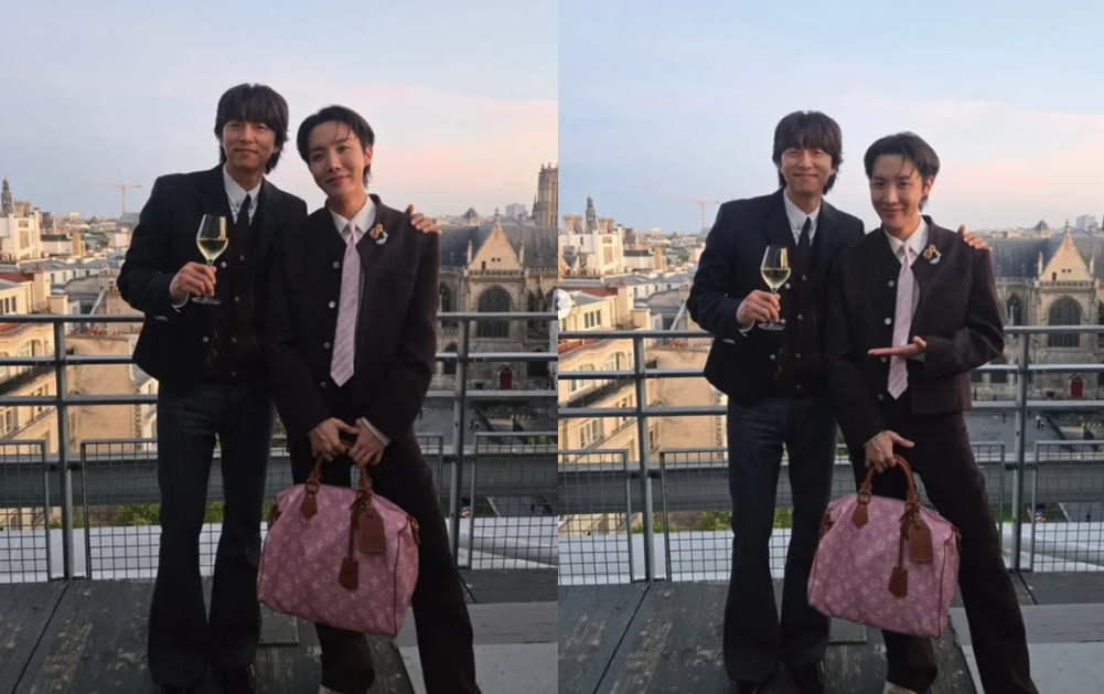 J-Hope of BTS Shares Touching Moment with Gong Yoo in Paris 1 j-hope and Gong Yoo in Paris