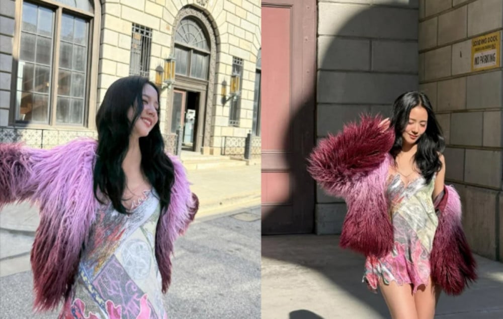 Jisoo in Violet Coat