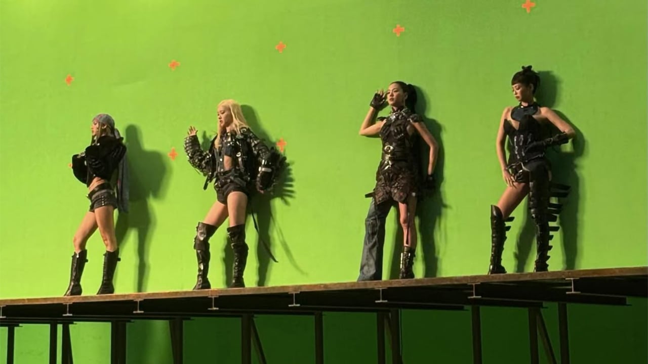Check out behind the scenes footage of BLACKPINK filming their "JUMP" MV