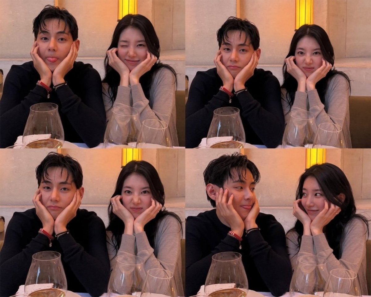 Heartwarming Moments Shared by Kim Taehyung, Bae Suzy, and Park Bo Gum 1 Visual Trio: Kim Taehyung (BTS V), Bae Suzy, and Park Bo Gum melt hearts with their sweet interactions