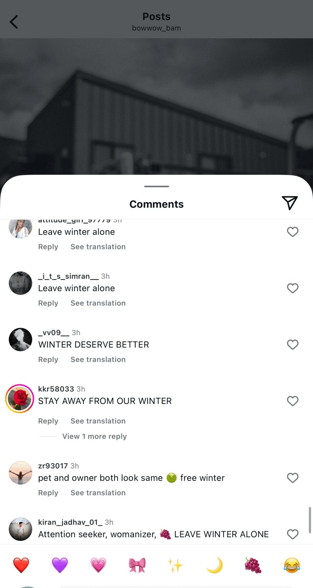 Jungkook hate comments Winter