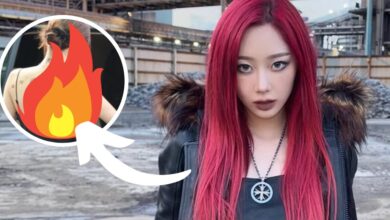 Aespa’s Giselle Stuns With Striking Back Tattoo 12 aespa Giselle back tattoo