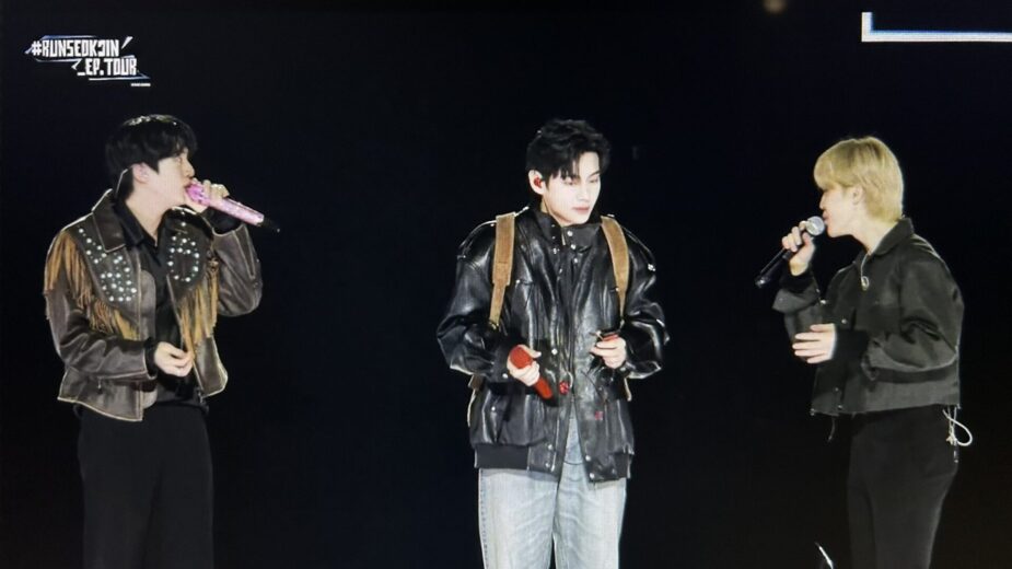 BTS’s Viral Live Vocals Incident Triggers Major Controversy in Korea 1 Jin, V, and Jimin singing “Spring Day” live. | BIGHIT MUSIC
