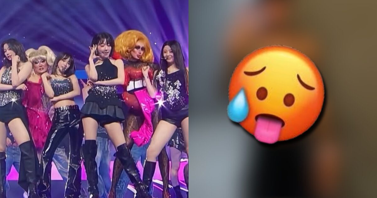 Nana with LE SSERAFIM on stage