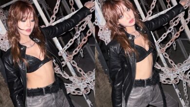 Minnie rocking her leather look