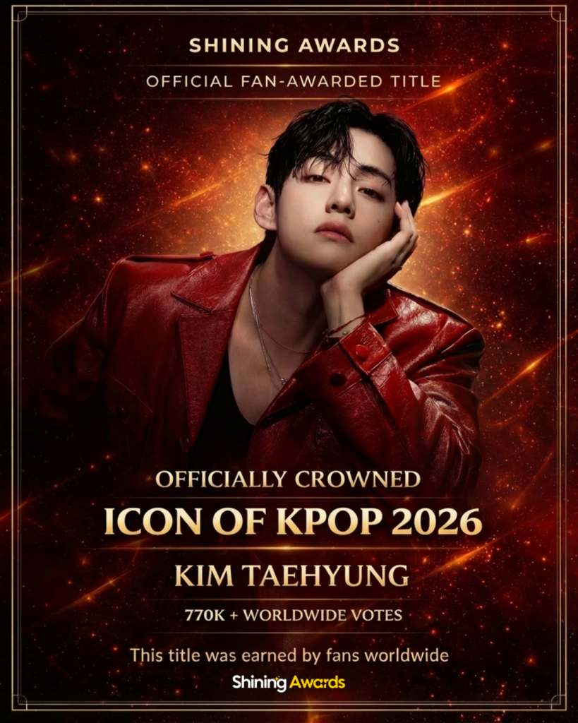 KIM TAEHYUNG ICON OF KPOP 2026 WINNER