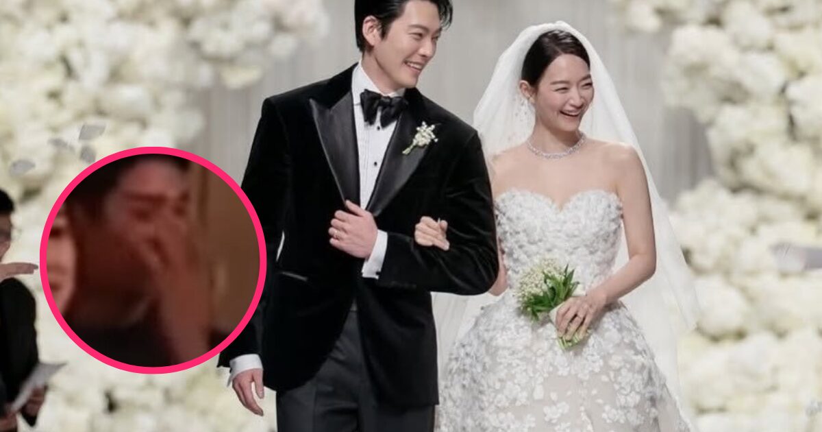 Ahn Bo Hyun crying at the wedding