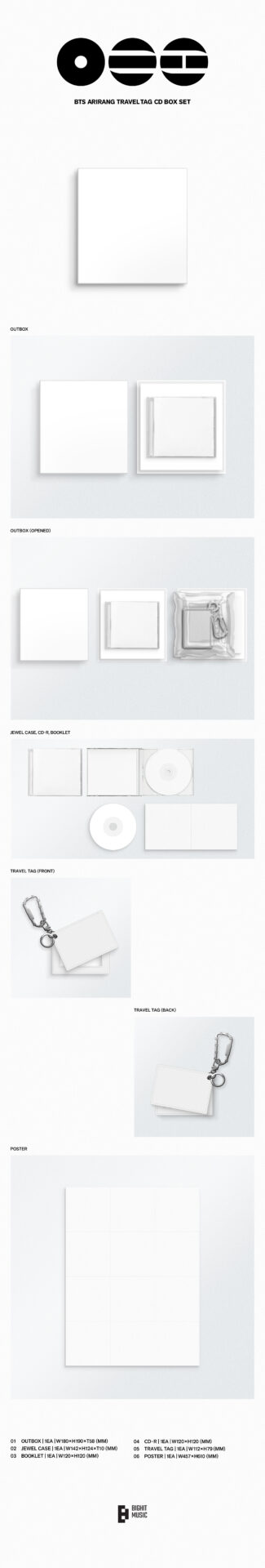 BTS Officially Reveals New Album: Everything You Should Know 7 Travel Tag CD Box Set