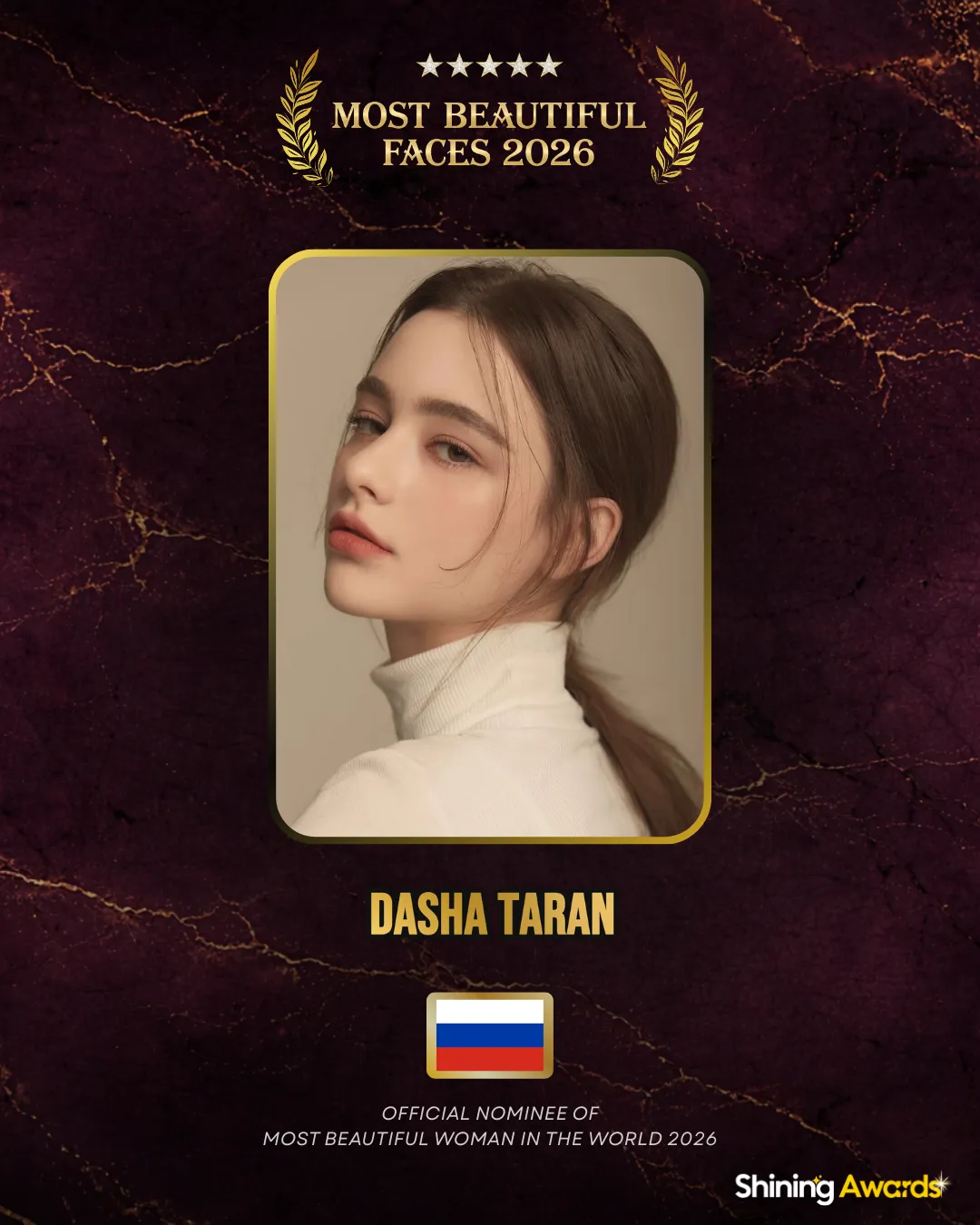 Dasha Taran Most Beautiful Woman In The World 2026