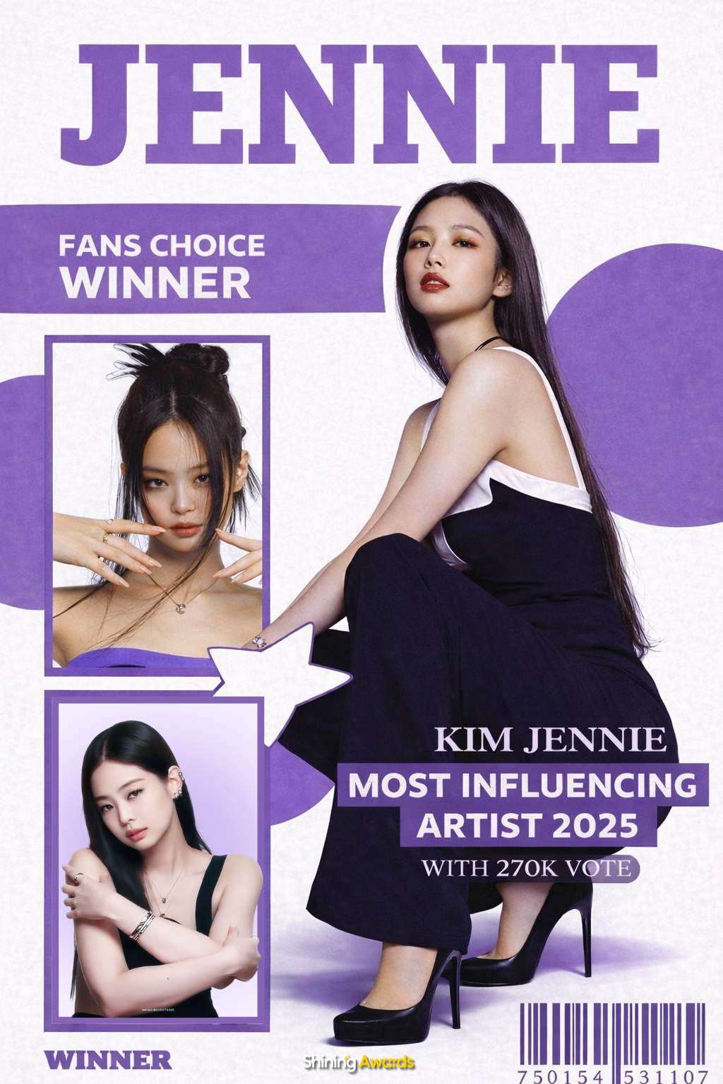 Jennie - Most Influencing Artist 2025