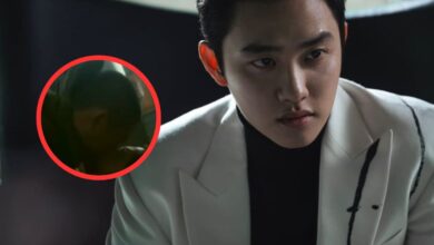 D.O. and Park Hye Soo kiss scene