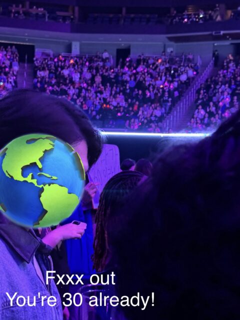 Offensive signs at TWICE concert