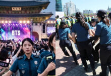 Off-Duty Female Officers Deployed For BTS’s Comeback Stage Raises Eyebrows