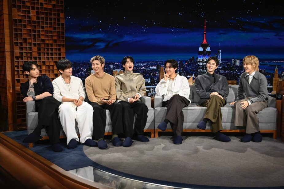 BTS V Faces Harsh Criticism for On-Stage Behavior 1 BTS on The Tonight Show With Jimmy Fallon