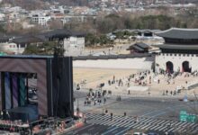 BTS concert at Gwanghwamun Square