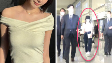 BTS's Security Team Reportedly Guarded A Female Idol Like A Princess At The Airport