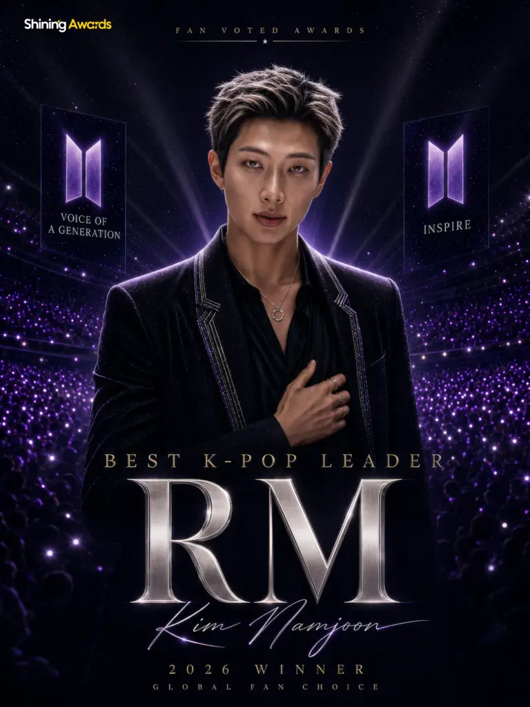 RM WINNER BEST KPOP LEADER 2026 SHINING AWARDS