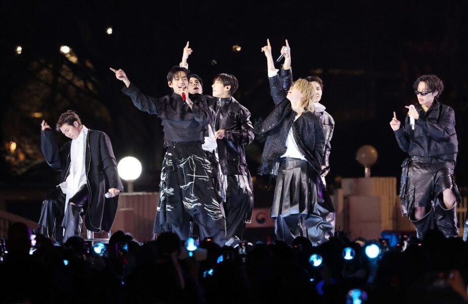 BTS on stage comeback concert