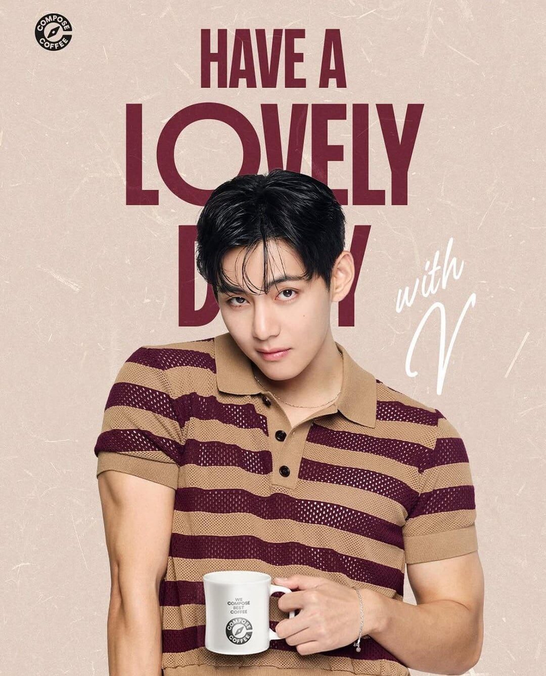 BTS V Faces Backlash Over $5 Million Brand Deal 3 BTS V Compose Coffee