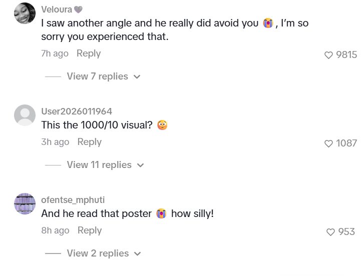 Fan holding poster