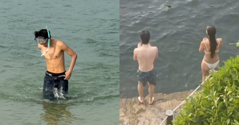 NCT Jaehyun’s Friend Clarifies Identity of Woman in Recent Photos 3 Jaehyun swimming photo