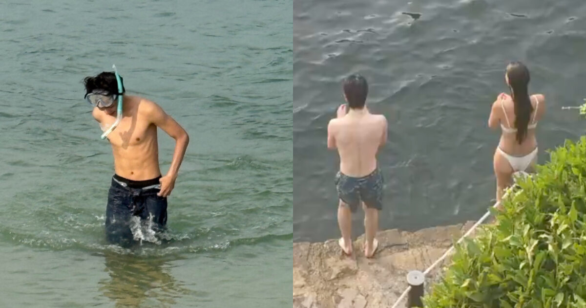 Jaehyun swimming photo