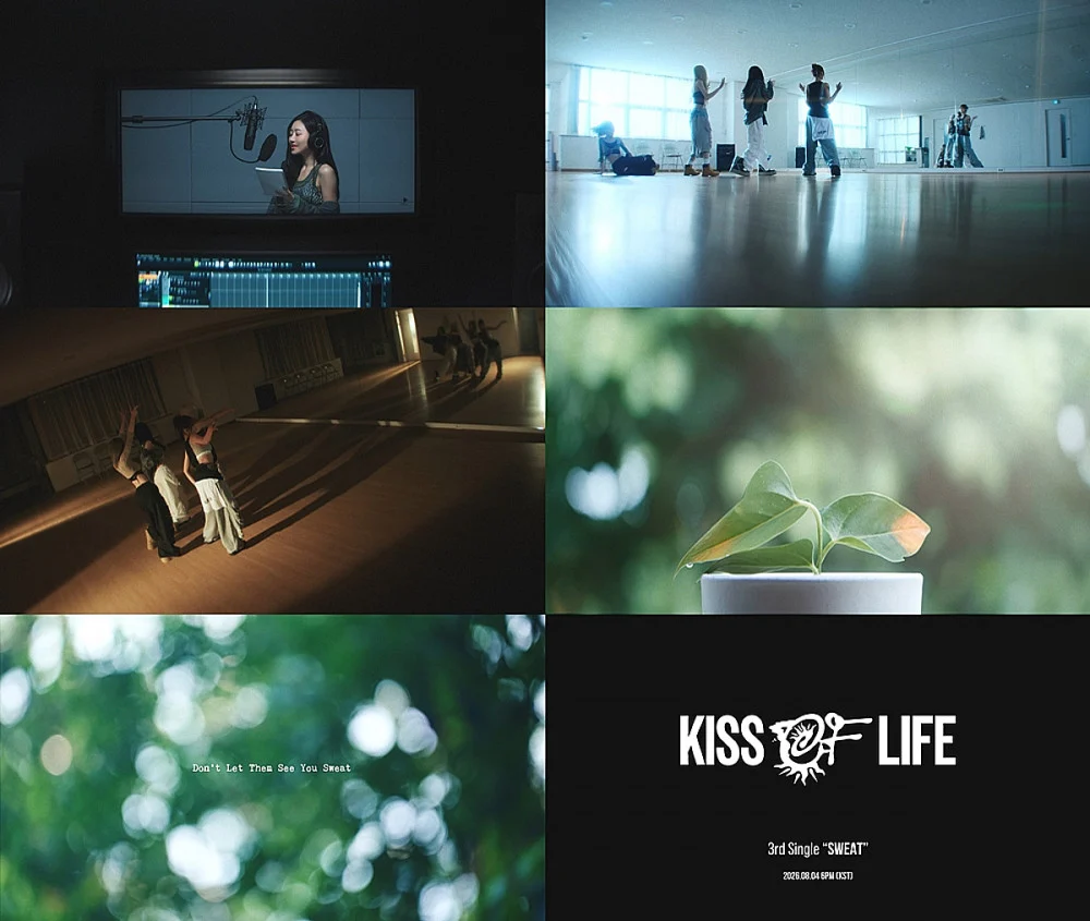 KISS OF LIFE reveal "SWEAT EQUITY" video previewing third single "SWEAT" 1 KISS OF LIFE reveal "SWEAT EQUITY" video previewing third single "SWEAT"