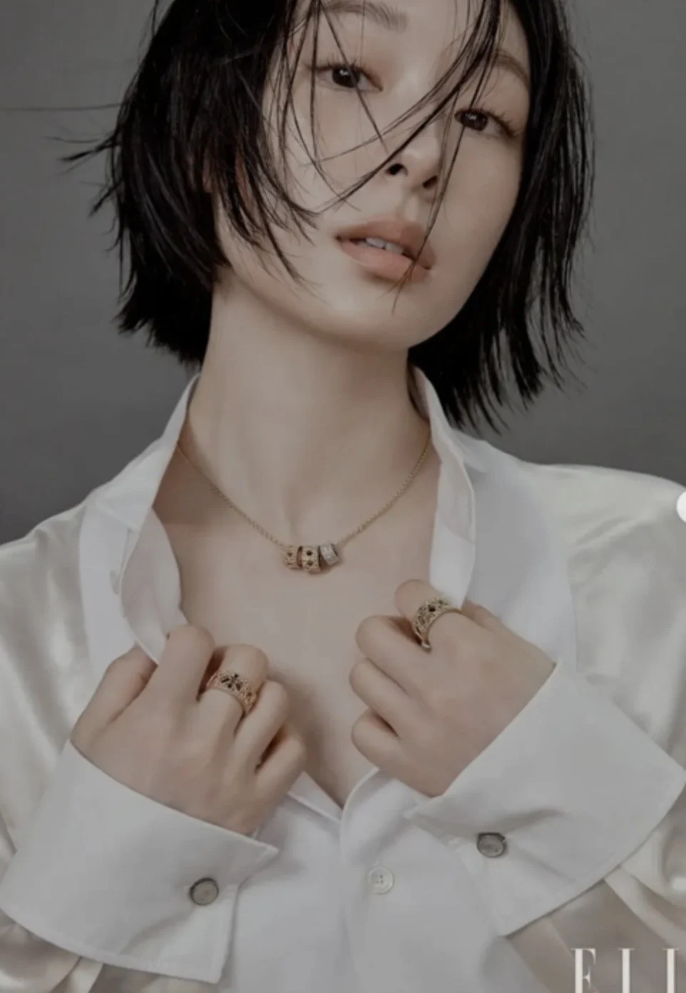 Yuna Kim debuts wet-look bob in sultry ELLE fashion spread 2