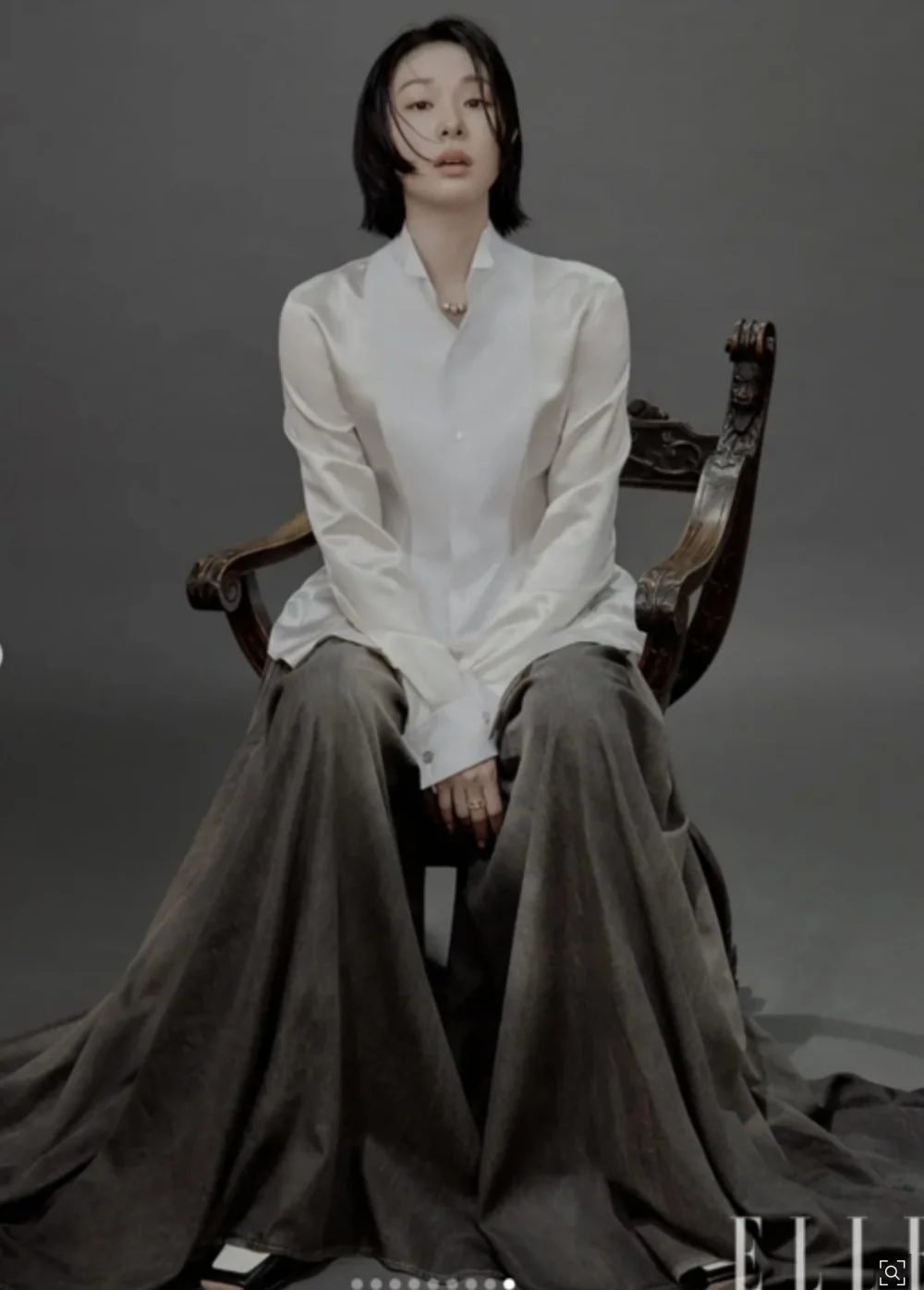 Yuna Kim debuts wet-look bob in sultry ELLE fashion spread 3