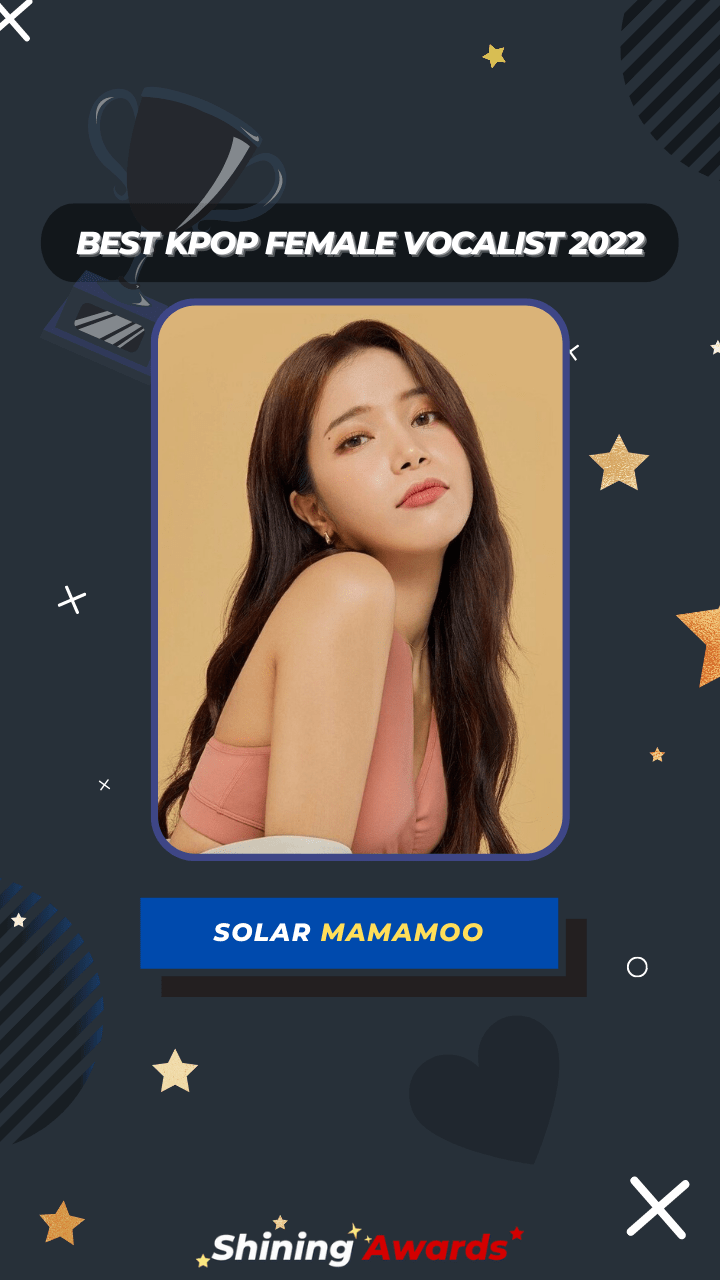 Solar MAMAMOO Best Kpop Female Vocalist 2022