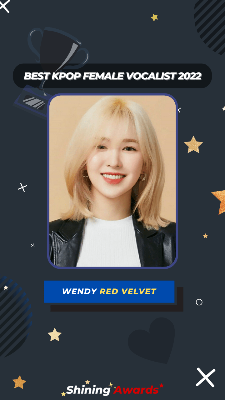 Wendy Red Velvet Best Kpop Female Vocalist 2022